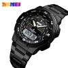 Skmei Fashion Back Light Sport Digital Watch Mens Clock Top Brand Luxury Full Steel Business Date