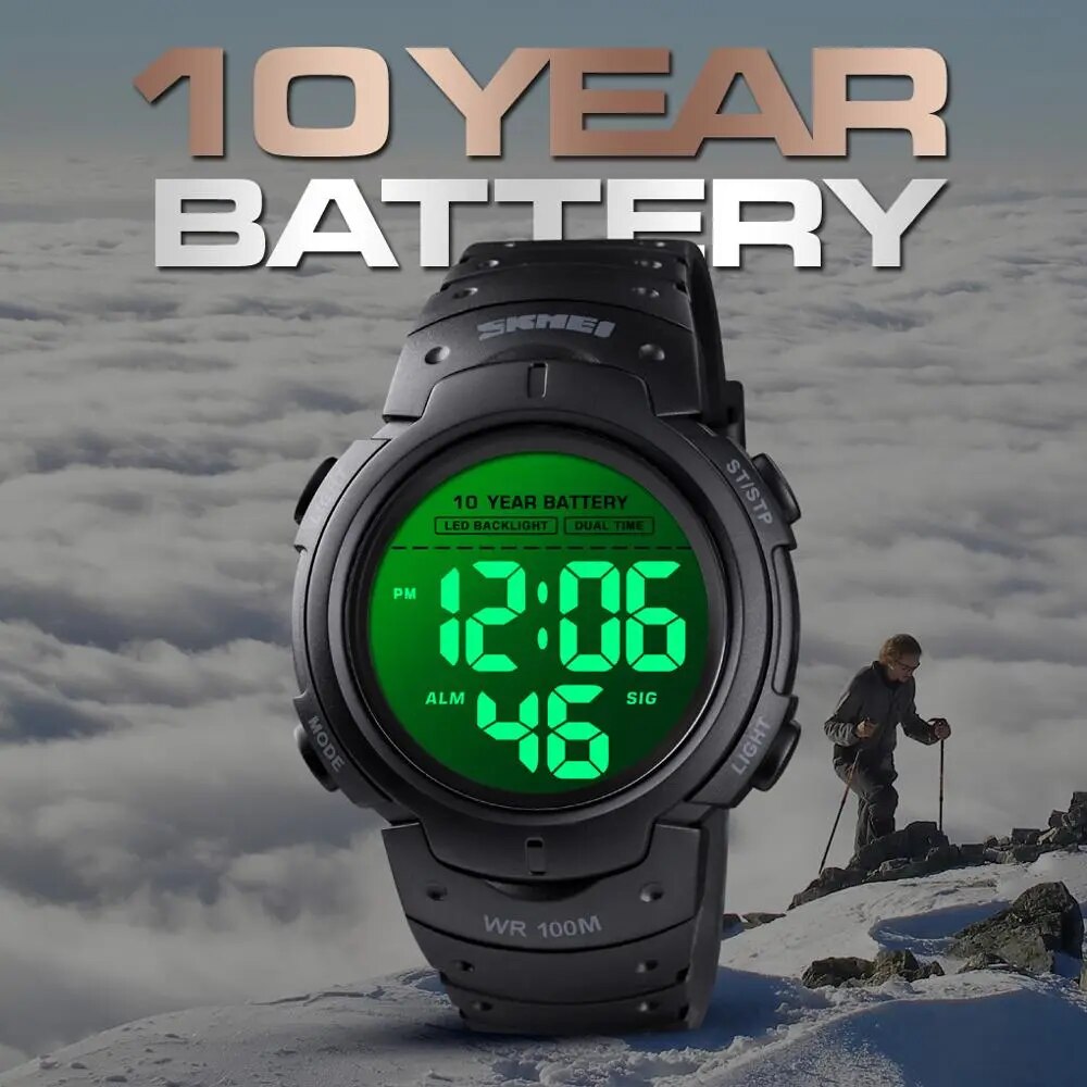 SKMEI-Outdoor-Sport-Watch-100M-Waterproof-Digital-Watch-Men-Fashion-Led-Light-Stopwatch-Wrist-Watch-Men-3