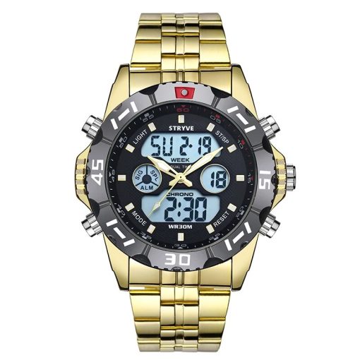 Stryv New S Shock Men Sports Watches Big Dial Quartz Digital Watch For Men Luxury Brand 1