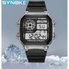 Synoke Digital Watches Men Sports Luminous Multifunction Waterproof Chrono Wristwatch Outdoor And Running Student Seven Lights