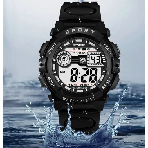 Synoke Men Student Movement Digital Watch Waterproof Fall Proof And Shock Resistant Multi Function Sports Watch 2