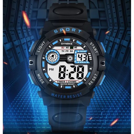 Synoke Men Student Movement Digital Watch Waterproof Fall Proof And Shock Resistant Multi Function Sports Watch 3