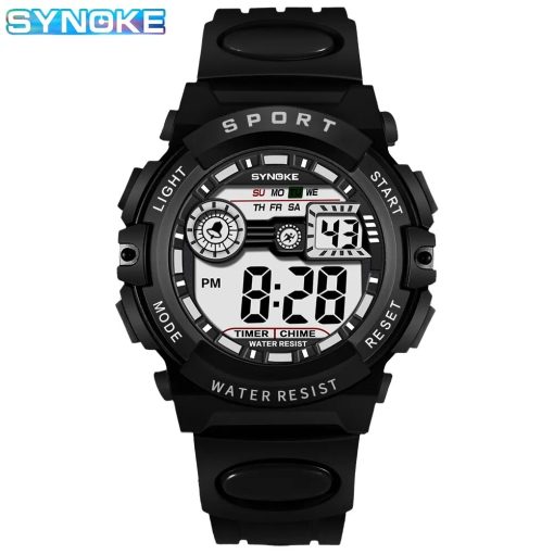 Synoke Men Student Movement Digital Watch Waterproof Fall Proof And Shock Resistant Multi Function Sports Watch 5