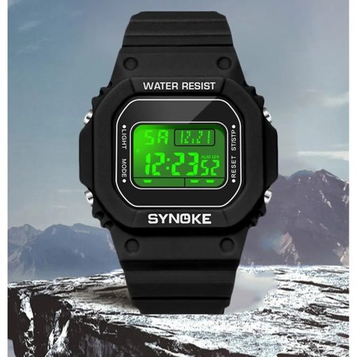 Synoke Outdoor Military Digital Watch For Men Fashion Retro Men Watch Sports Waterproof Men Watch Multifunctional 2