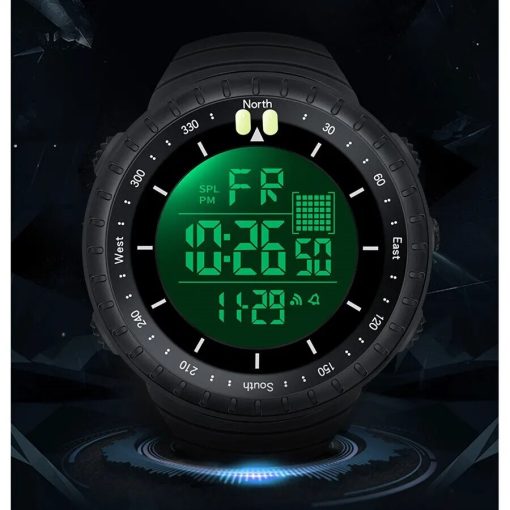 Synoke Watch Outdoor Sports Multifunctional Waterproof Shock Resistant Large Screen Display Luminous Led Digital Watch For