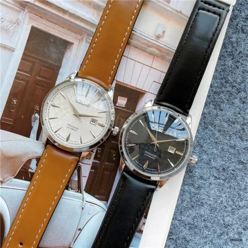 Simple Seiko Three Needle Delicate Dial Casual Quartz Men S Watch Comfortable Leather Strap Three Needle 1