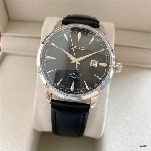 Simple Seiko Three Needle Delicate Dial Casual Quartz Men S Watch Comfortable Leather Strap Three Needle 5