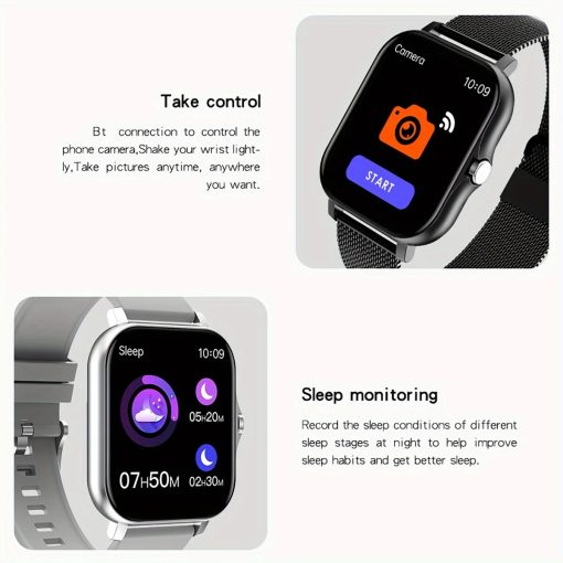 Smart Watch For Men Women Gift 1 44 Screen Full Touch Sports Fitness Watches Bluetooth Calls 1