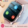 Smart Watch For Men Women Gift 1 44 Screen Full Touch Sports Fitness Watches Bluetooth Calls