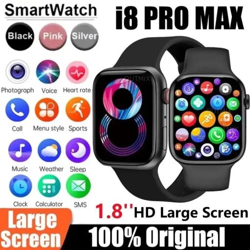 Smart Watch I8 Pro Max Answer Call Sport Fitness Tracker Custom Dial Smartwatch Men Women Gift 6