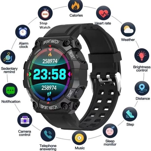 Smart Watch Men Women Heart Rate Health Monitoring Clock Sports Multifunctional Color Screen Smart Watch Fitness