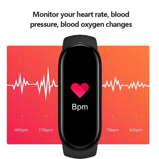 Sports Smart Watch Blood Oxygen Heart Rate Monitoring Full Screen Sport Long Battery Life Smart Band 1