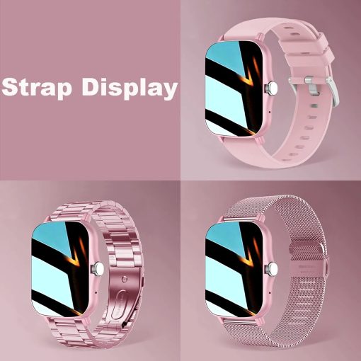 Square Smart Watch Women Men Smartwatch Touch Dial Call Music Smartclock For Android Ios Fitness Tracker 1