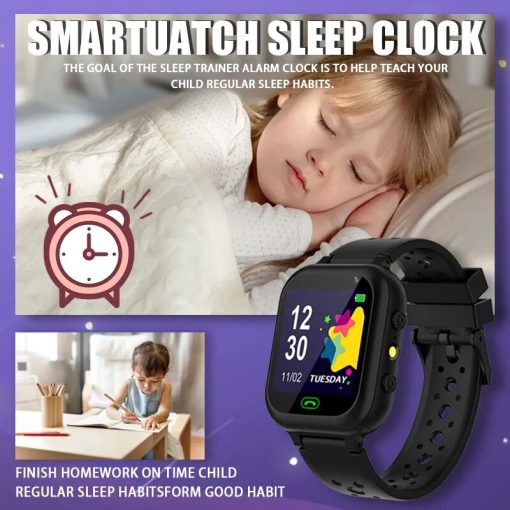 Stable Gps Tracker Kids Smart Watch With Sos Emergency Alarm Waterproof Support Sim Card Hd Call 4