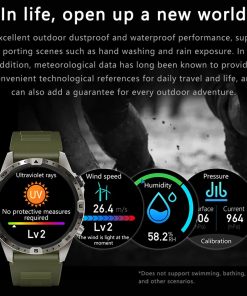 Titanium Business Outdoor Sports Smart Watch Compass 1 6 Inch Hd Screen Men Nfc Smartwatch Bt 1