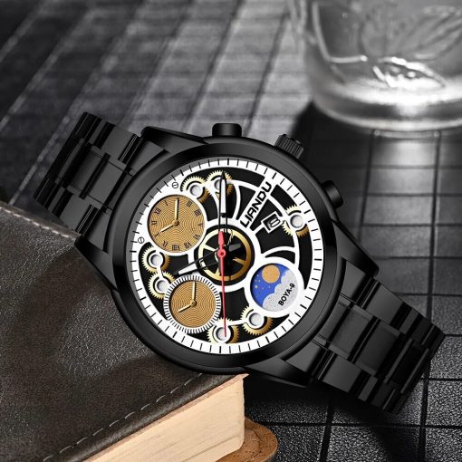 Top Brand Luxury Fashion Watch Men Mechanical Dial Clock Sport Watches Mens Quartz Wristwatch Relogio Masculino 3