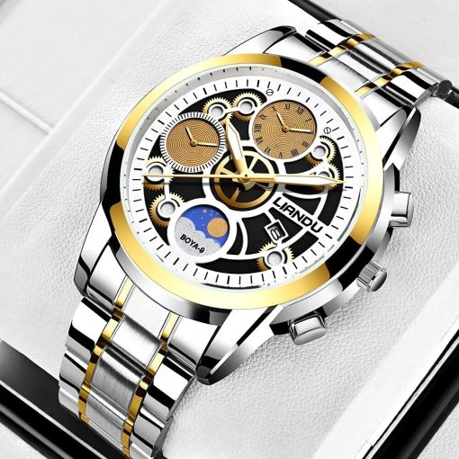 Top Brand Luxury Fashion Watch Men Mechanical Dial Clock Sport Watches Mens Quartz Wristwatch Relogio Masculino