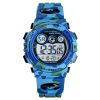 Trendy Colorful Digital Watch For Kids Waterproof Led Lights Luminous Children Wristwatch Boys Students Electronic Wrist