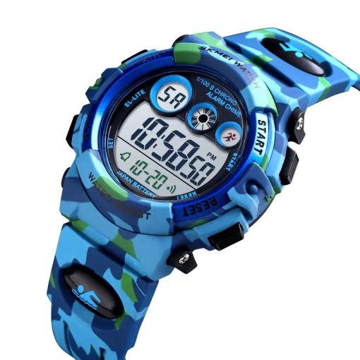 Trendy Colorful Digital Watch For Kids Waterproof Led Lights Luminous Children Wristwatch Boys Students Electronic Wrist 5