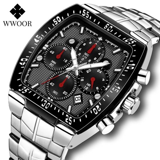 Wwoor New Luxury Citizen Men Watches Military Sports Quartz Wristwatches Waterproof Auto Date Chronograph Male Relogio