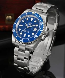 Watchdives Wd1680q 41mm Men Dive Watch Sapphire Crystal Quartz Stainless Steel Watches Waterproof C3 Bgw9 Luminous 1