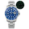 Watchdives Wd1680q 41mm Men Dive Watch Sapphire Crystal Quartz Stainless Steel Watches Waterproof C3 Bgw9 Luminous