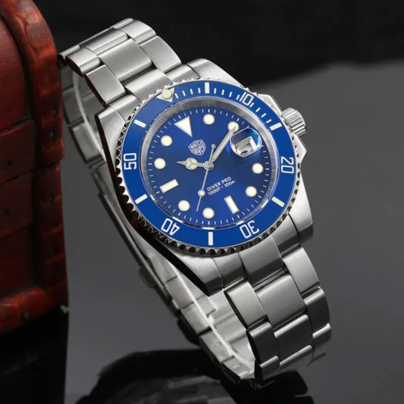 Watchdives-WD1680Q-41mm-Men-Dive-Watch-Sapphire-Crystal-Quartz-Stainless-Steel-Watches-Waterproof-C3-BGW9-Luminous-3