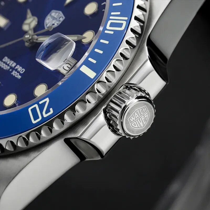 Watchdives-WD1680Q-41mm-Men-Dive-Watch-Sapphire-Crystal-Quartz-Stainless-Steel-Watches-Waterproof-C3-BGW9-Luminous-5