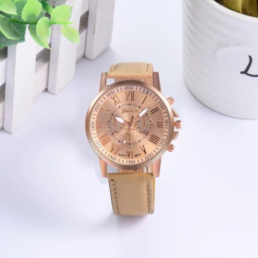 Women S Digital Wristwatches Roman Numerals Faux Leather Analog Quartz Watch Wristwatches Watches For Women Leather 4