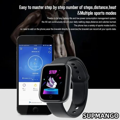 Y68 Real Step Count Fashion Smart Sports Watch Fitness Tracker Sports Watch Android Ios Smart Bracelet 8