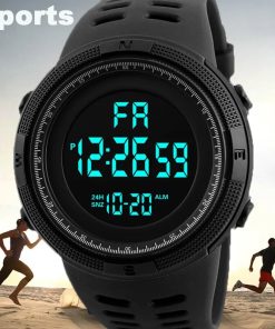 Yikaze Men S Digital Electronic Watch Sports Glow 50mm Large Dial Student Outdoor Adventure Trend Multifunctional 1