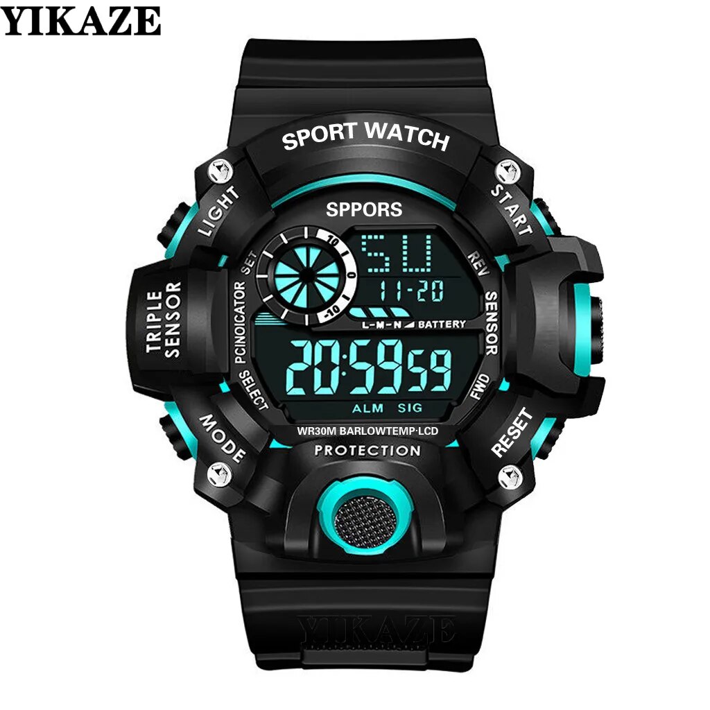 YIKAZE-Men-s-Watch-Fashion-Sports-Electronic-Wristwatch-Big-dial-Multifunctional-Waterproof-Luminous-Alarm-Male-s-1