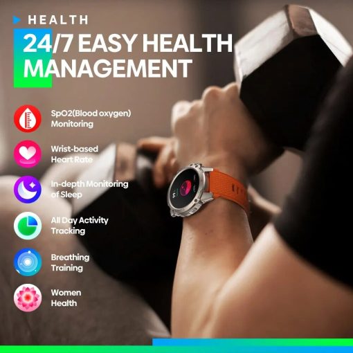 Zeblaze Vibe 7 Lite Voice Calling Smart Watch Large 1 47inch Ips Display 100 Sports Modes 3