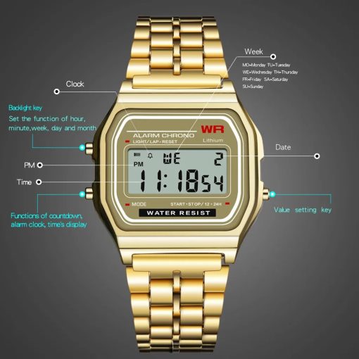 Watch Men Relogio Masculino New Led Digital Life Waterproof Quartz Wrist Watch Women 4