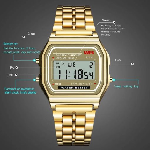 Watch Men Relogio Masculino New Led Digital Life Waterproof Quartz Wrist Watch Women 5