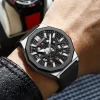 Curren Fashion Casual Men Quartz Wristwatches With Date Sports Silicone Strap Hollow Design Luminous Men Watch