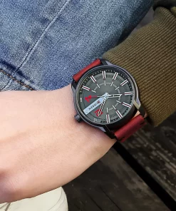 Curren Top Brand Luxury Leather Men S Clock Gift Men S Watch Chronograph Calendar Sports Men 1