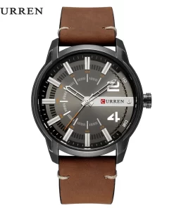 Curren Top Brand Luxury Leather Men S Clock Gift Men S Watch Chronograph Calendar Sports Men