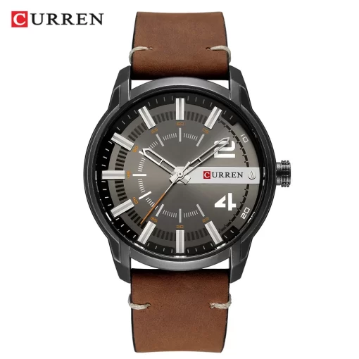 Curren Top Brand Luxury Leather Men S Clock Gift Men S Watch Chronograph Calendar Sports Men