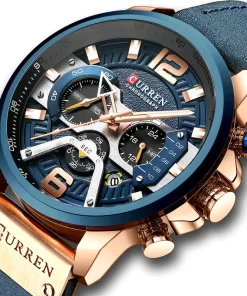 Luxury Dropshipping Chronograph Curren 8329 Fashion Quart Watch Mens Sport Military Waterproof Men Watches Leather Male 1
