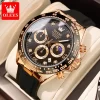 Olevs New Luxury Men S Watches Quartz Watch Silicone Sport Date Chronograph Waterproof Luminous Multifunction Men