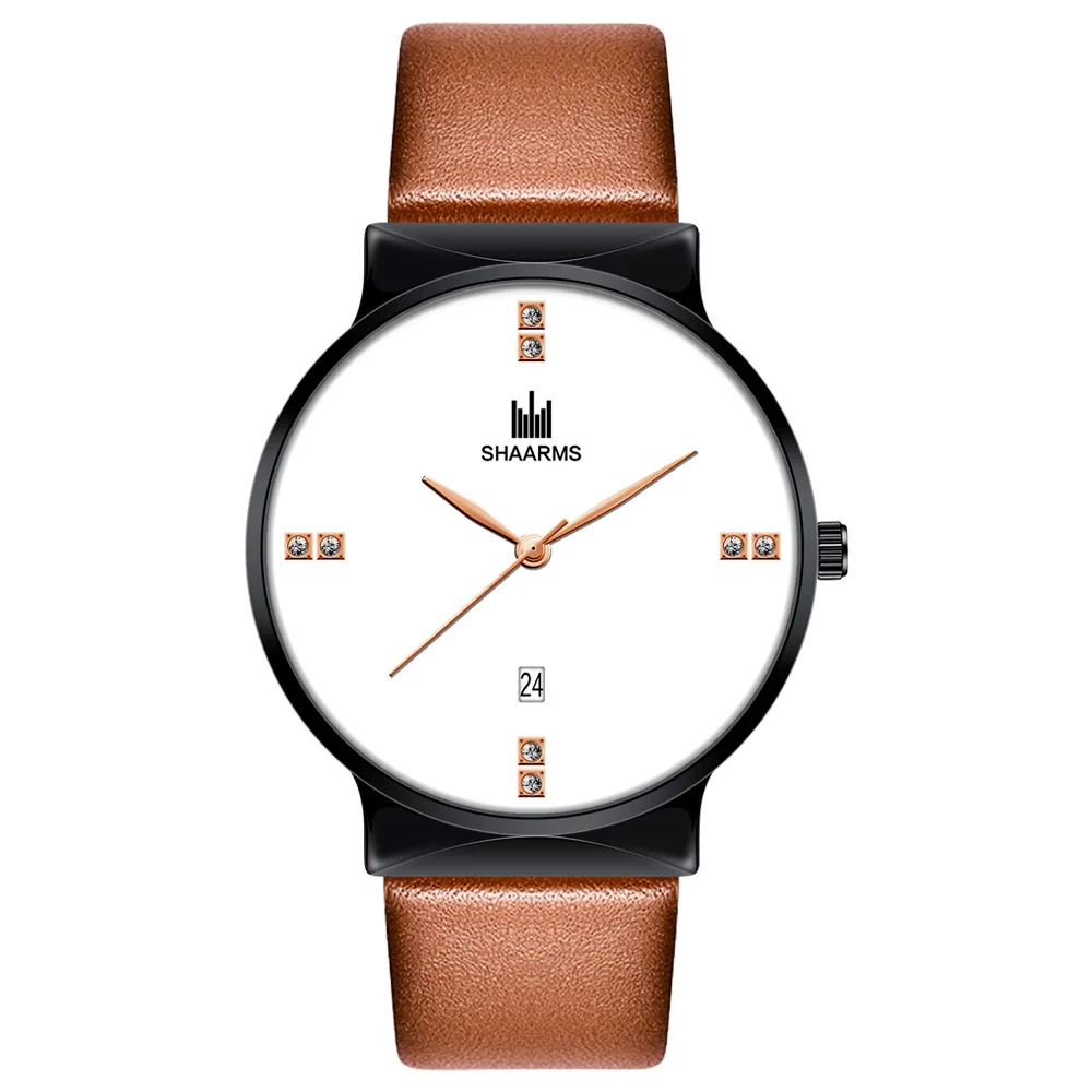 Top-Brand-SHAARMS-Men-s-Watch-Fashion-Metal-Dial-Quartz-Watch-with-Calendar-Leather-Watchband-Simple-5